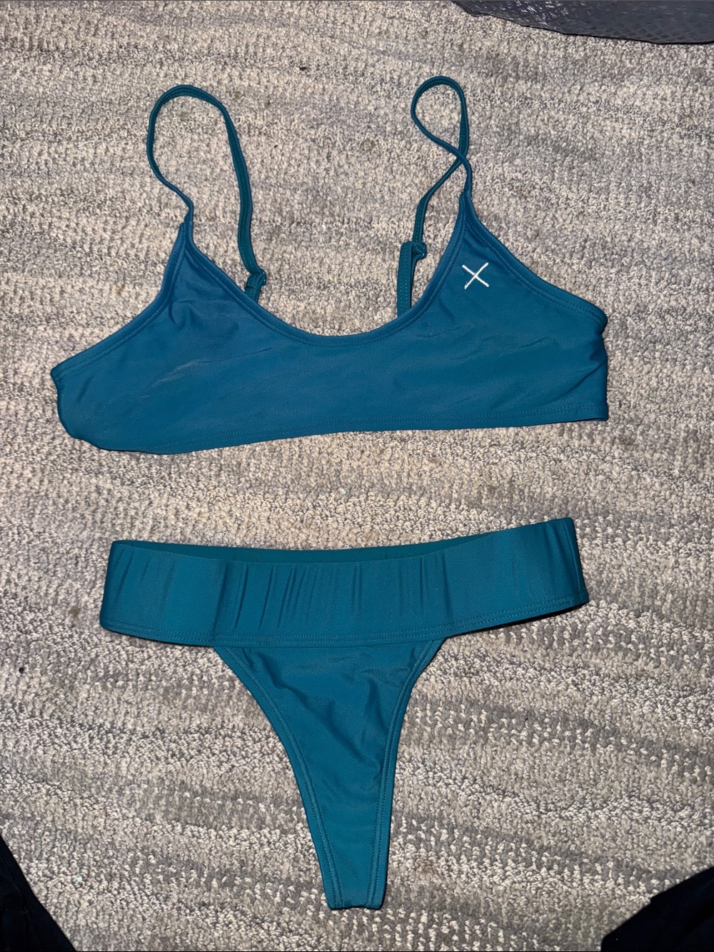 Boutine LA Teal Two-Piece Bikini Set